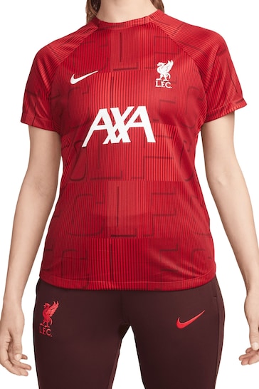 Nike Red Liverpool Academy Pro Pre Match Top Womens