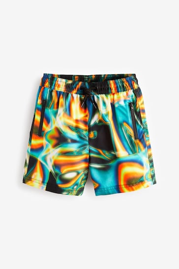 Buy Black Heatmap Printed Swim Shorts (3-16yrs) from the Next UK online shop