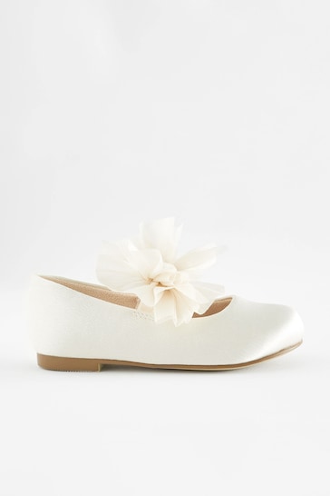 Ivory Standard Fit (F) Bridesmaid Bow Mary Jane Occasion Shoes
