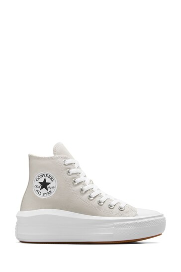 Converse Grey Chuck Taylor All Star Move High Top Trainers