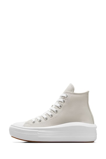 Converse Grey Chuck Taylor All Star Move High Top Trainers