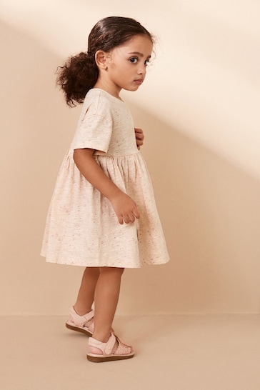 Pale Pink Sequin Jersey Dress (9mths-7yrs)
