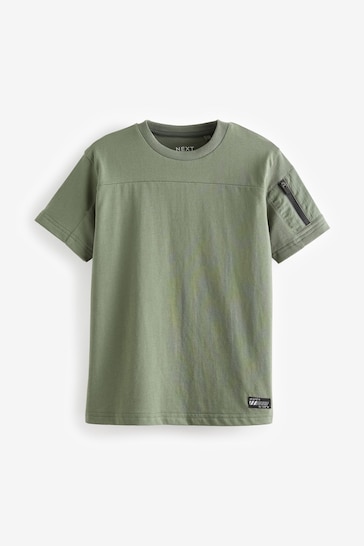 Green Short Sleeve Utility T-Shirt (3-16yrs)