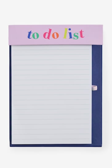 Purple Brights To Do List Pad and Pen