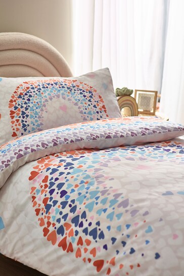 Multi Printed Polycotton Duvet Cover and Pillowcase Bedding