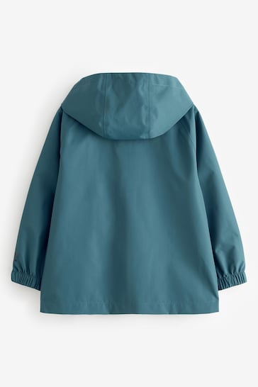 Teal Blue Waterproof Anorak Coat (3-16yrs)