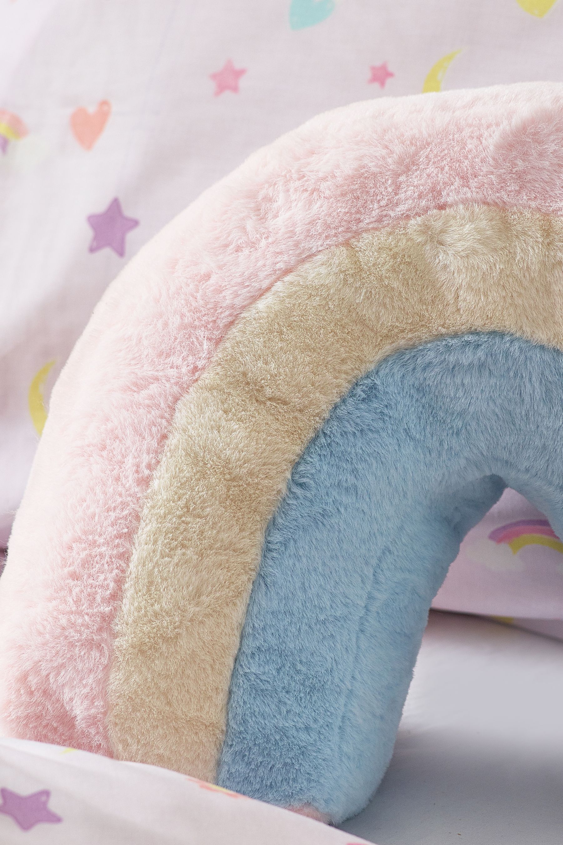 Rainbow pillow sales