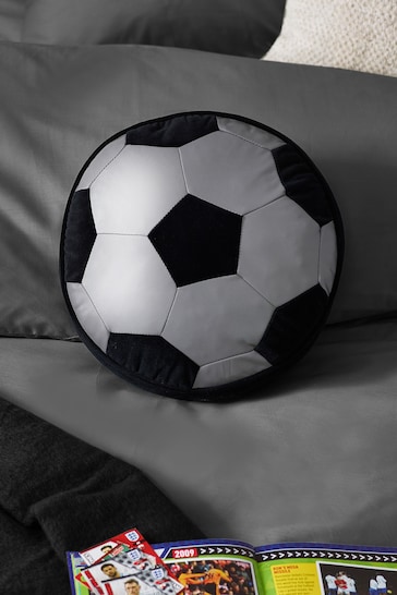 Monochrome Reflective Football Cushion