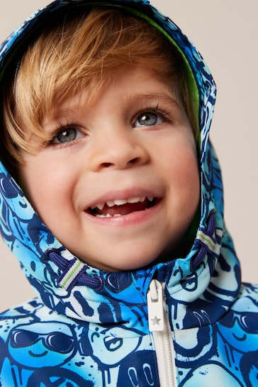 Blue Smile Face Shower Resistant Jacket (3mths-7yrs)