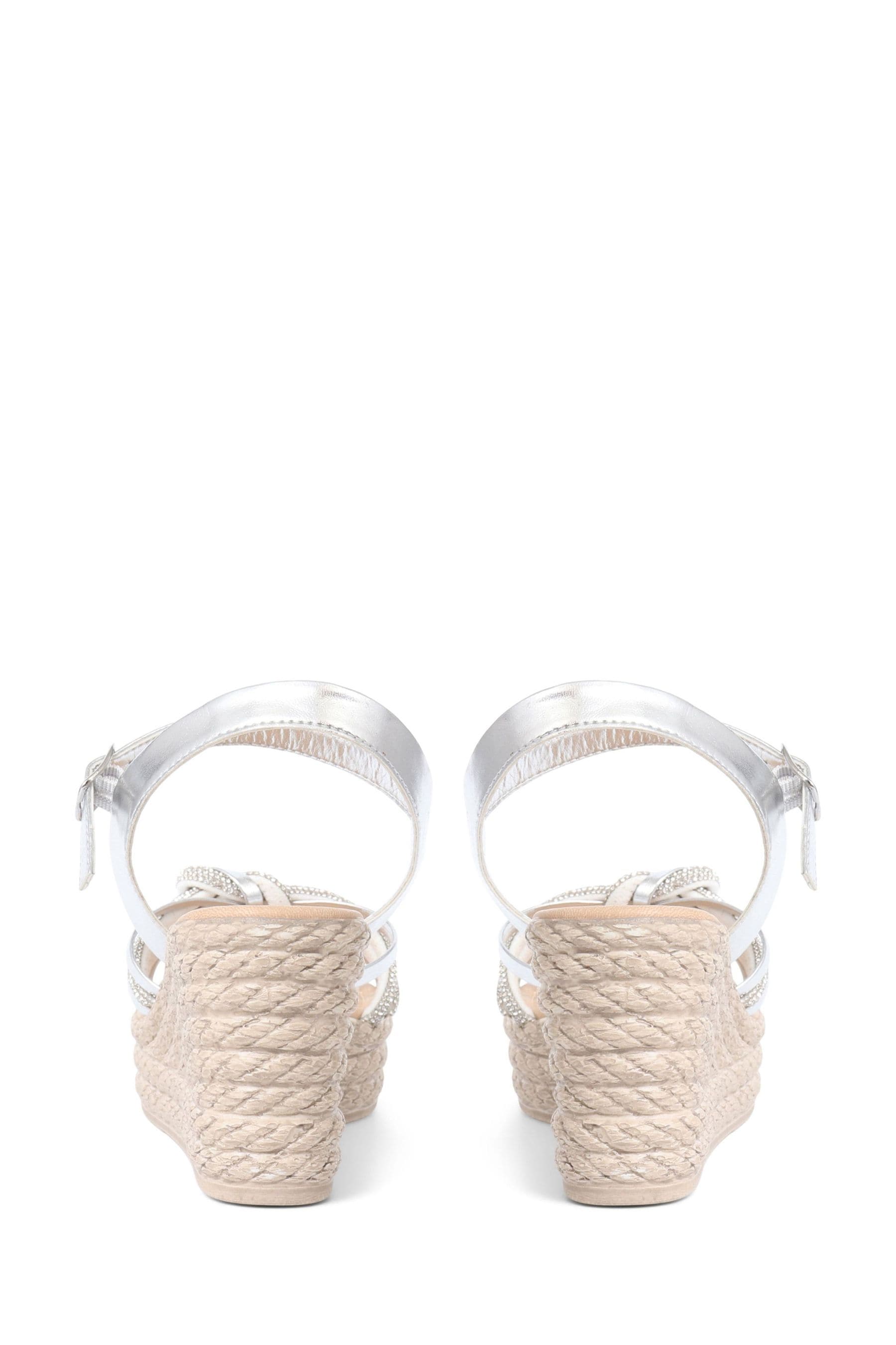 Buy Pavers Silver Strappy Wedge Sandals from the Next UK online shop