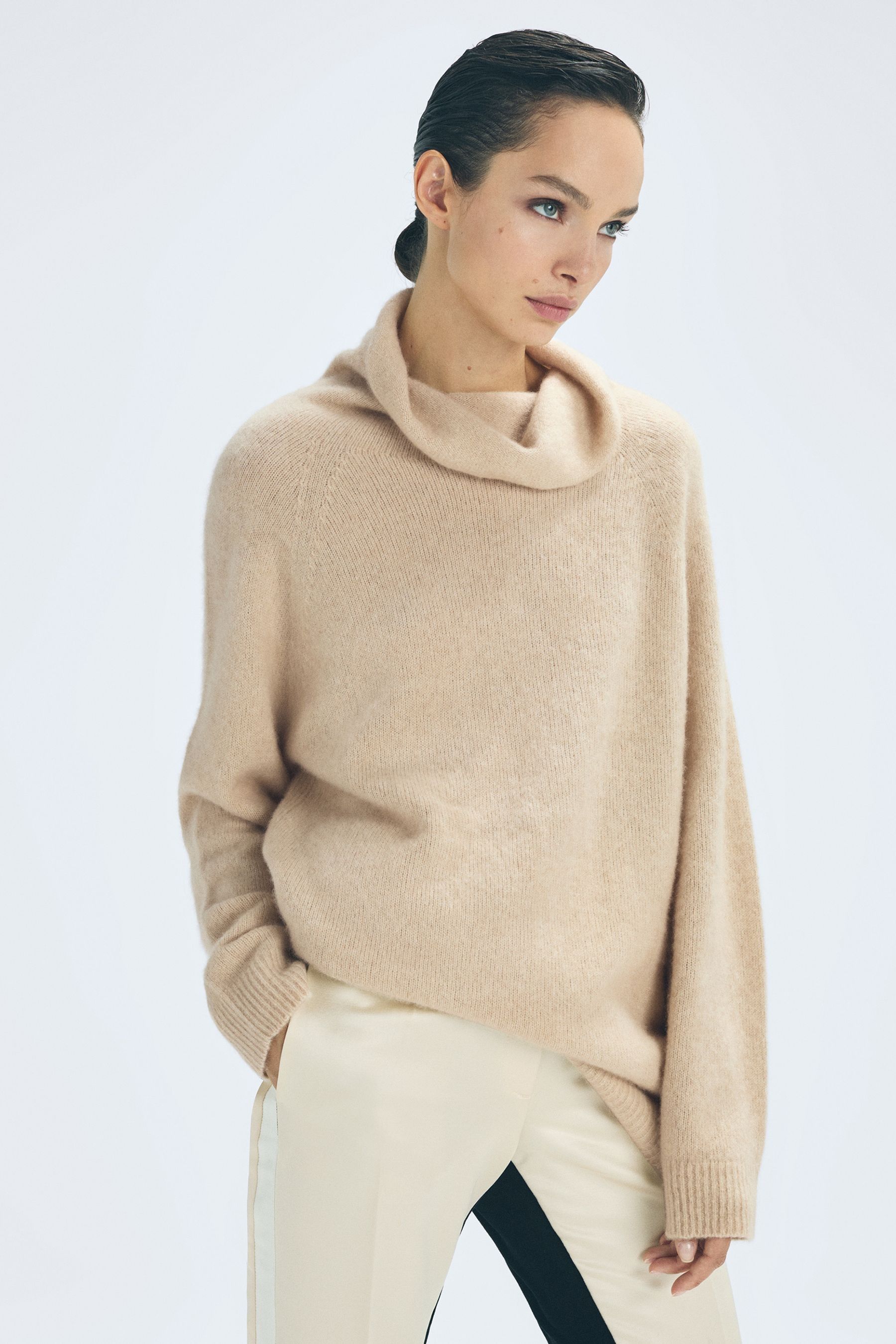 Silk on sale roll neck
