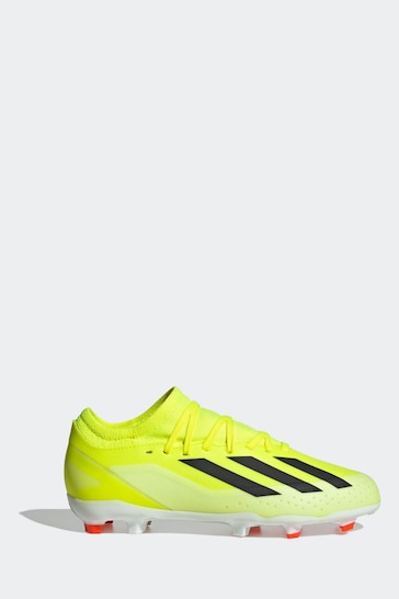 adidas Yellow Football X Crazyfast League Firm Ground Kids Boots