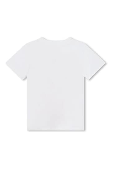 KENZO KIDS Elephant Logo White T-Shirt