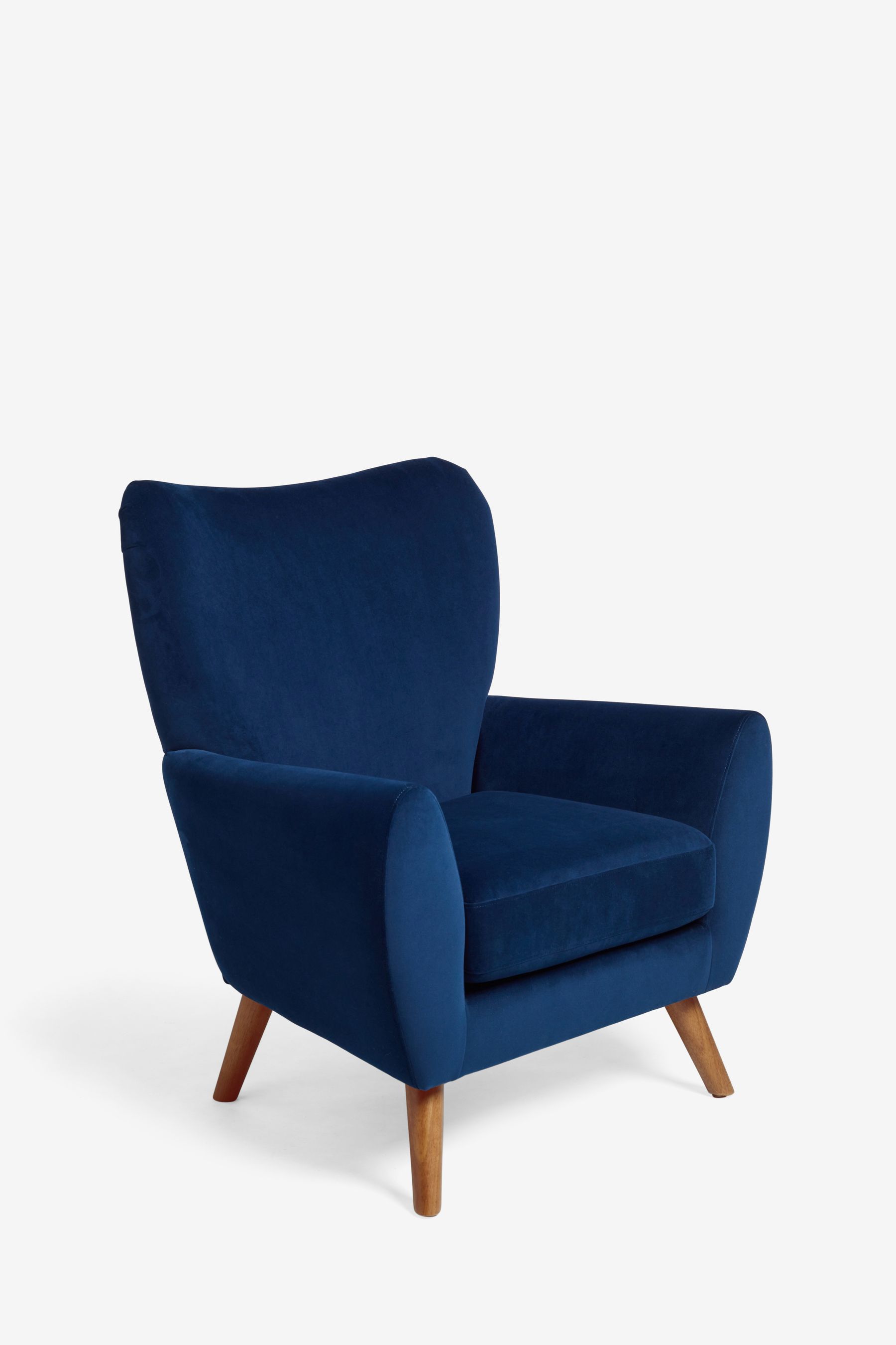 Next blue velvet chair new arrivals