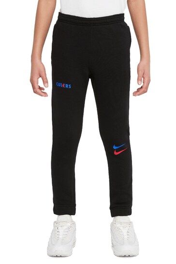 Nike Black Barcelona Fleece Trousers Kids
