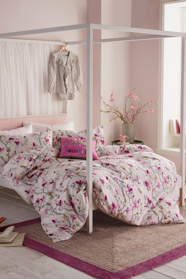 Cath Kidston Pink Story Tree Duvet Cover and Pillowcase Set