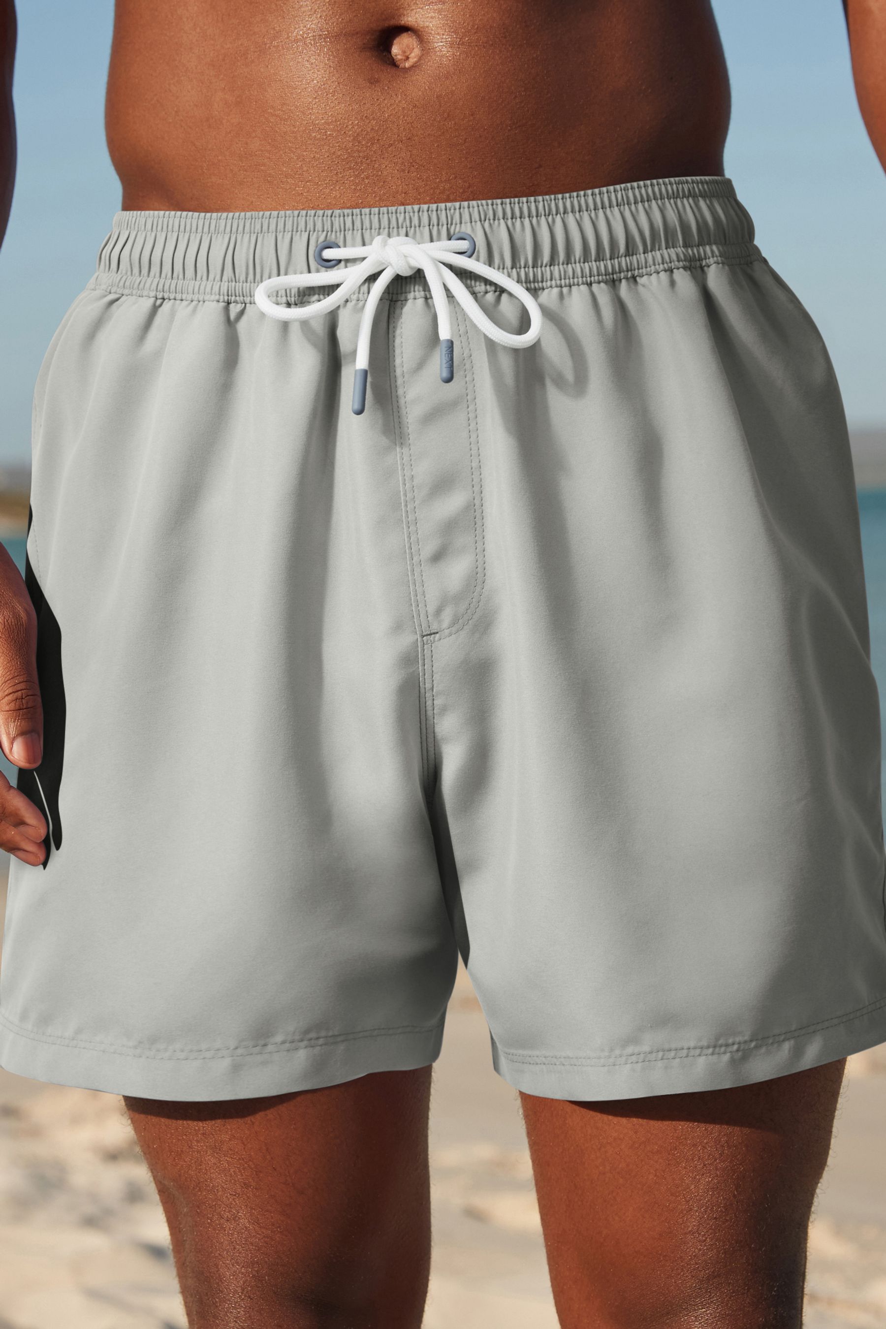 Grey swimming shorts on sale