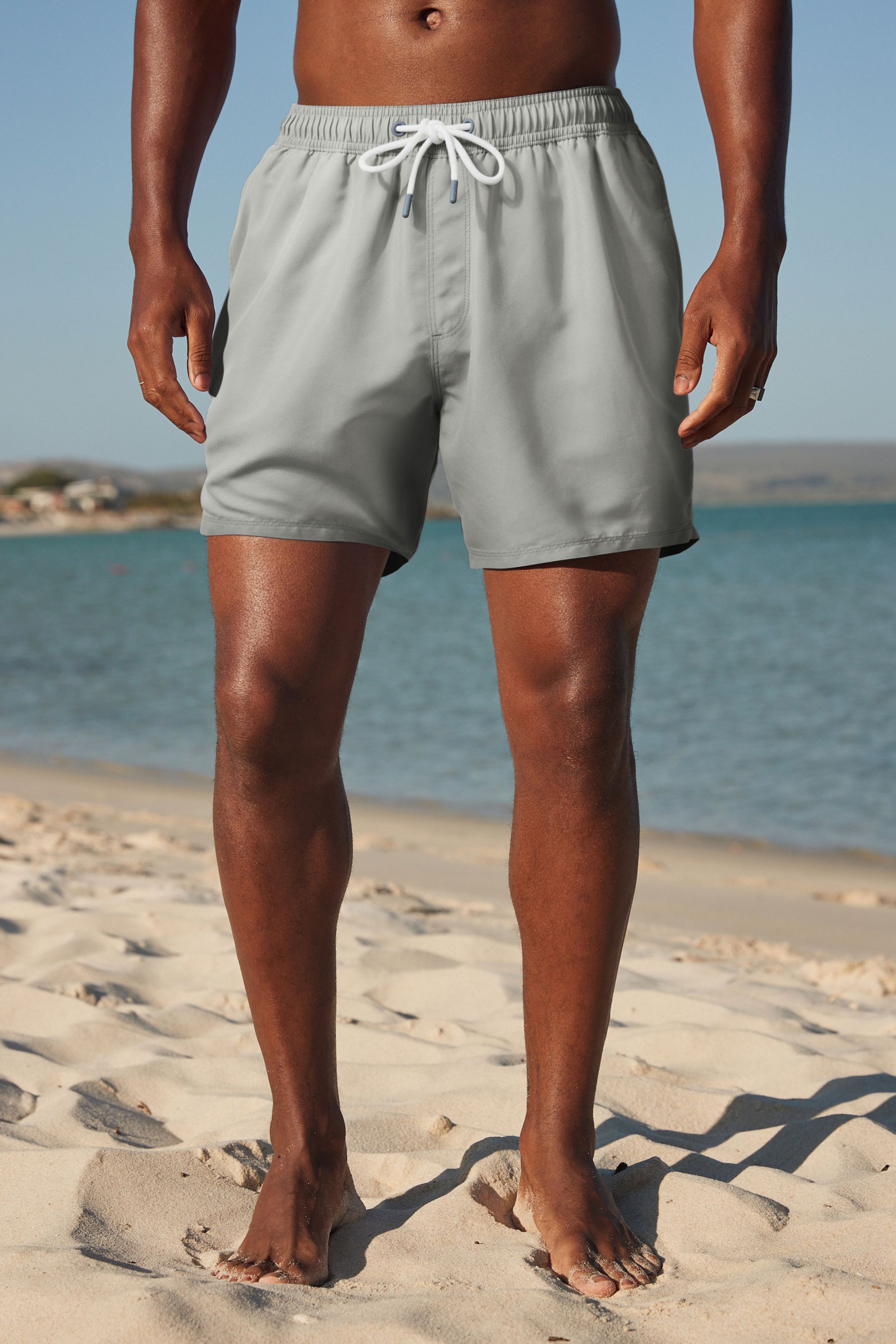 Grey swim shorts store
