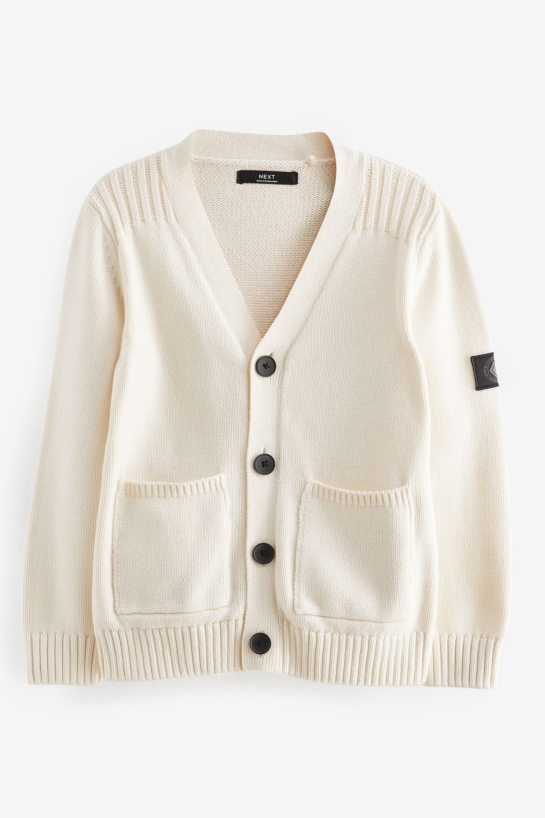 Boys white cardigan top