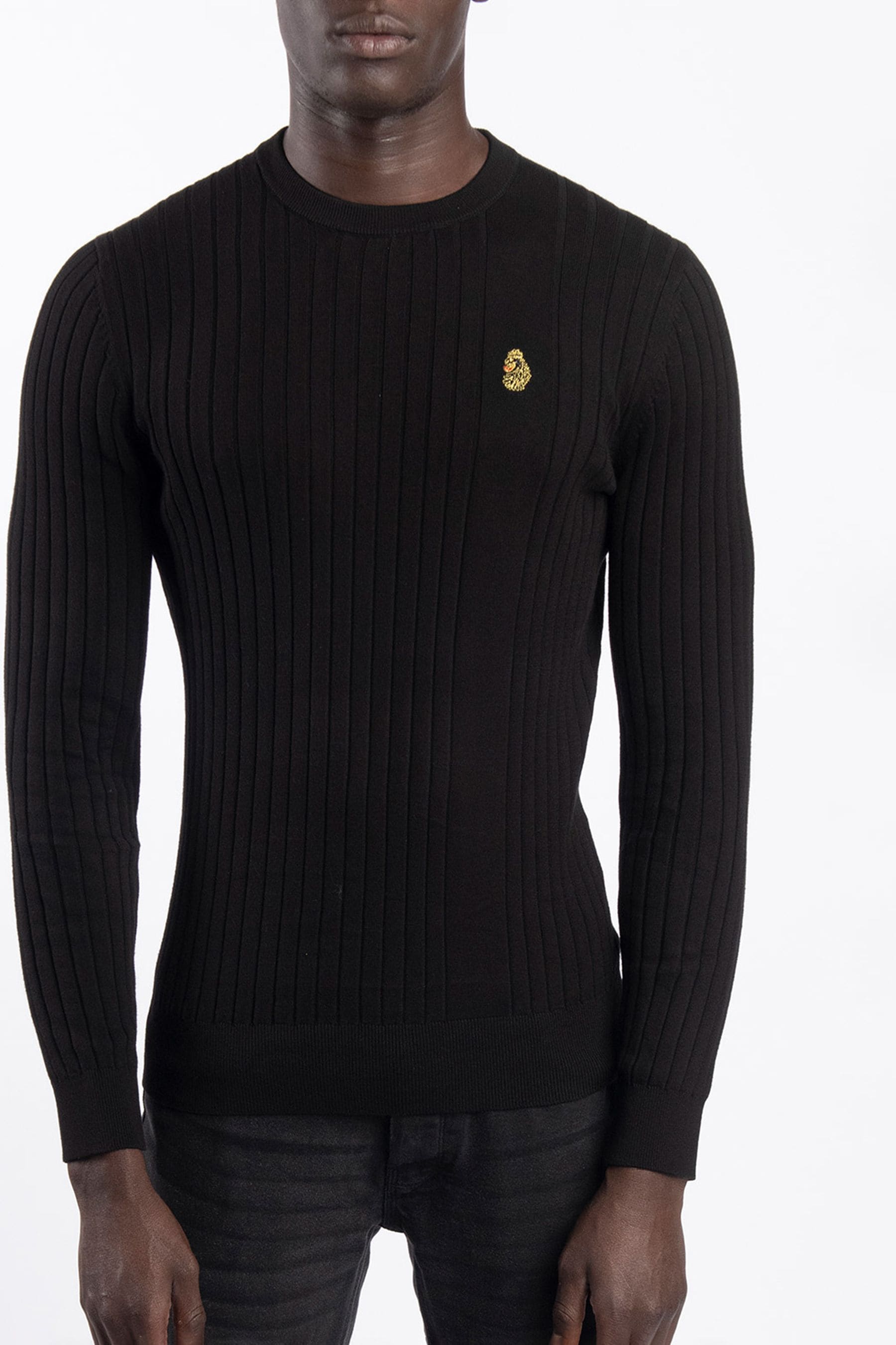 Buy Luke 1977 Spare Rib Knitwear Black Jumper from the Next UK