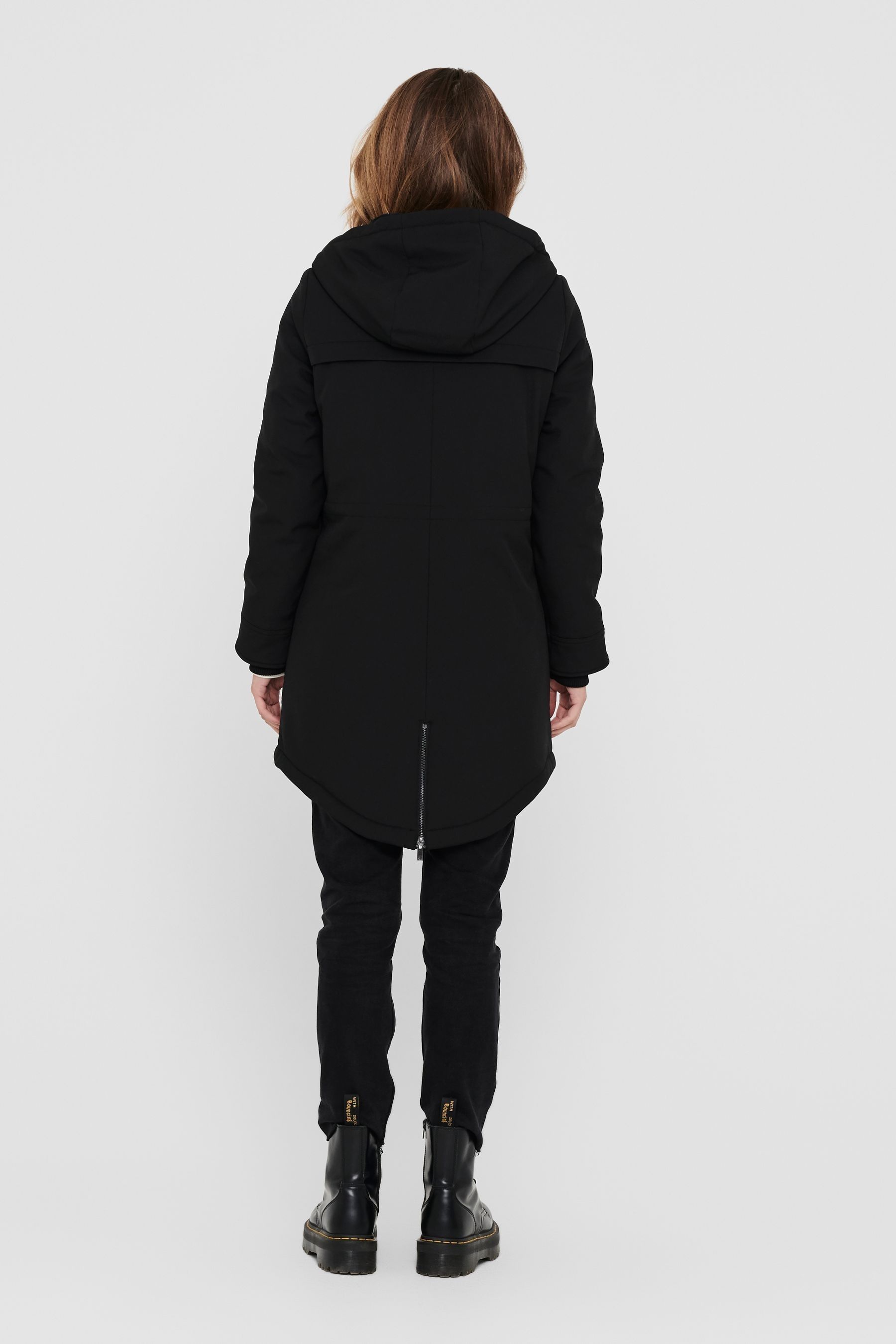 Faux fur lined outlet utility parka coat