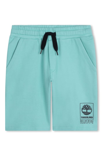 Timberland Logo Jersey Blue Shorts