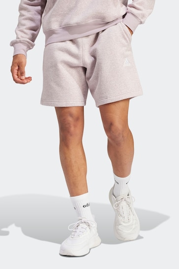adidas Purple Sportswear Seasonal Essentials Mélange Shorts