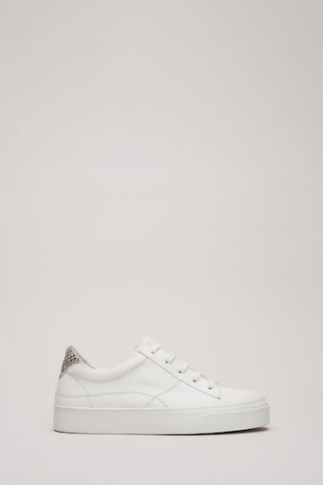 Phase Eight Leather White Trainers