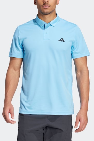 adidas Light Blue Train Essentials Training Polo Shirt