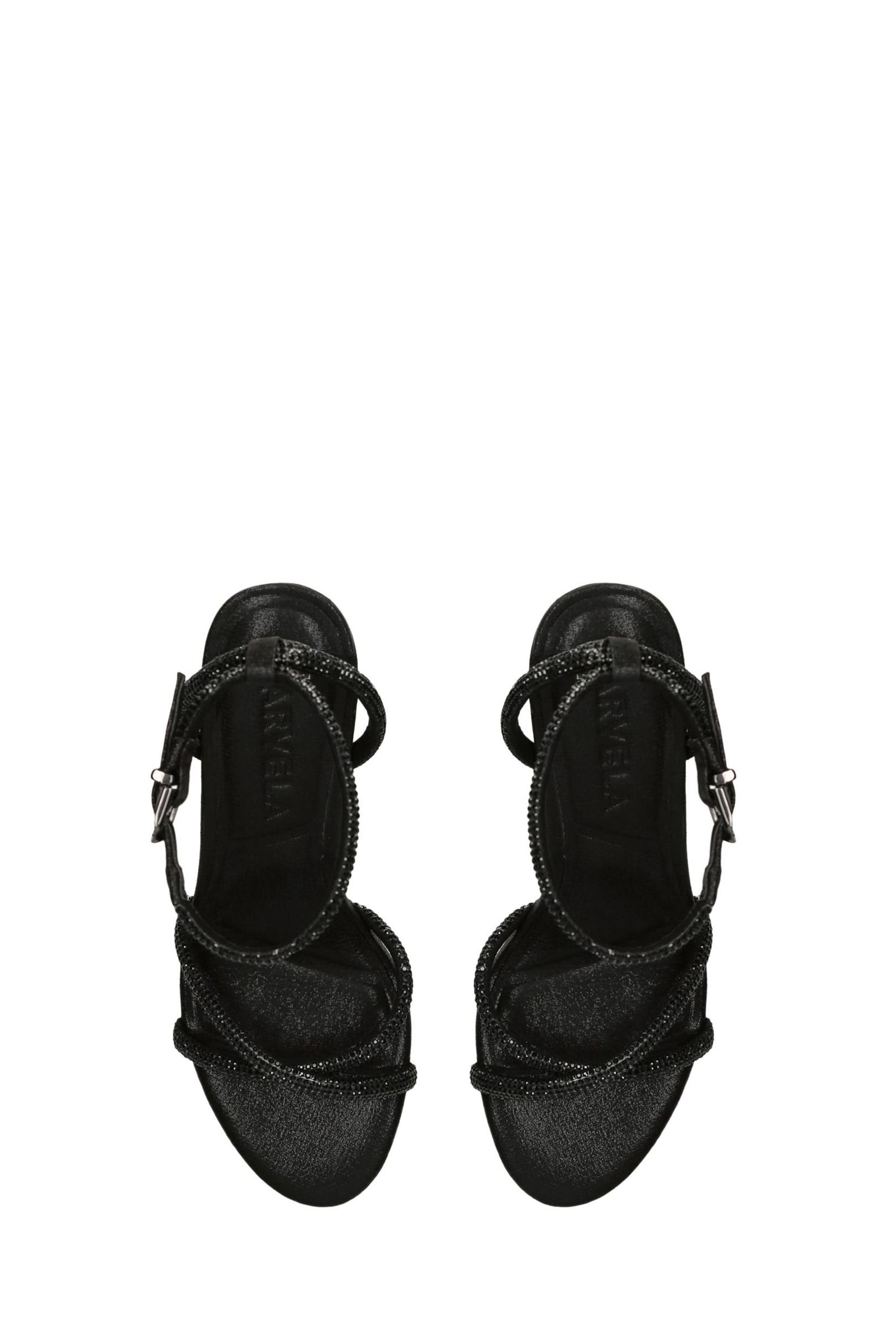 Carvela black strappy heels sale