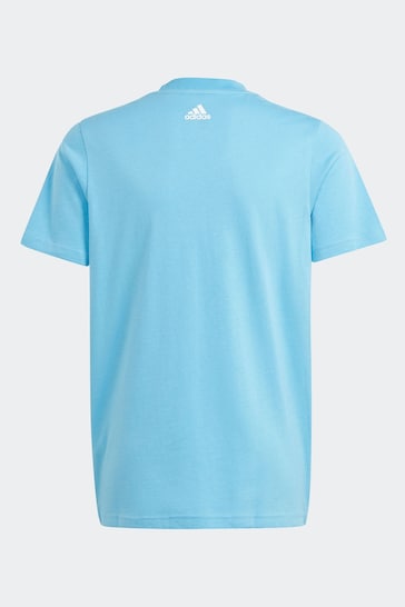 adidas Sky Blue Bold Logo T-Shirt