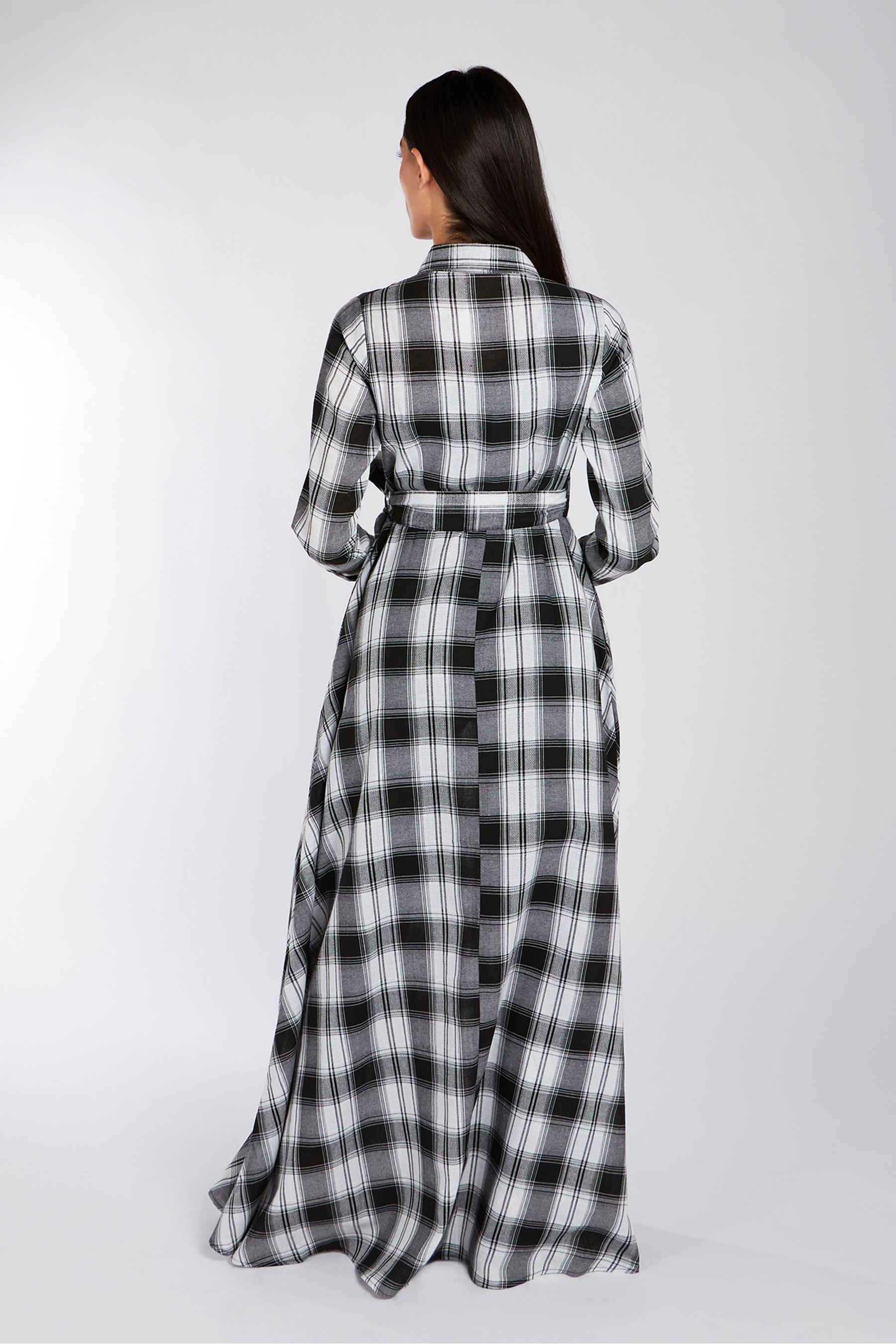 Buy Aab White Open Weave Checked Maxi Dress from the Next UK online shop
