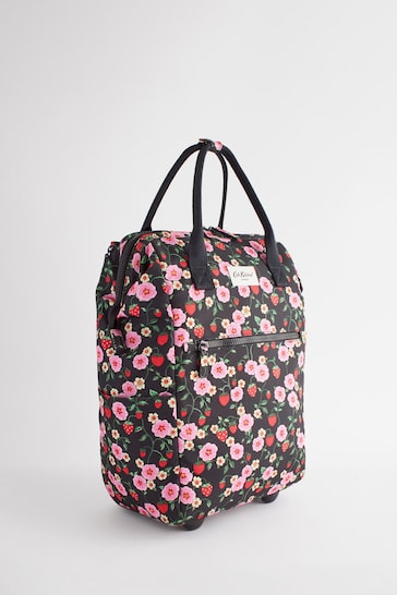 Cath Kidston Black Floral Print Wheeled Duffle Bag