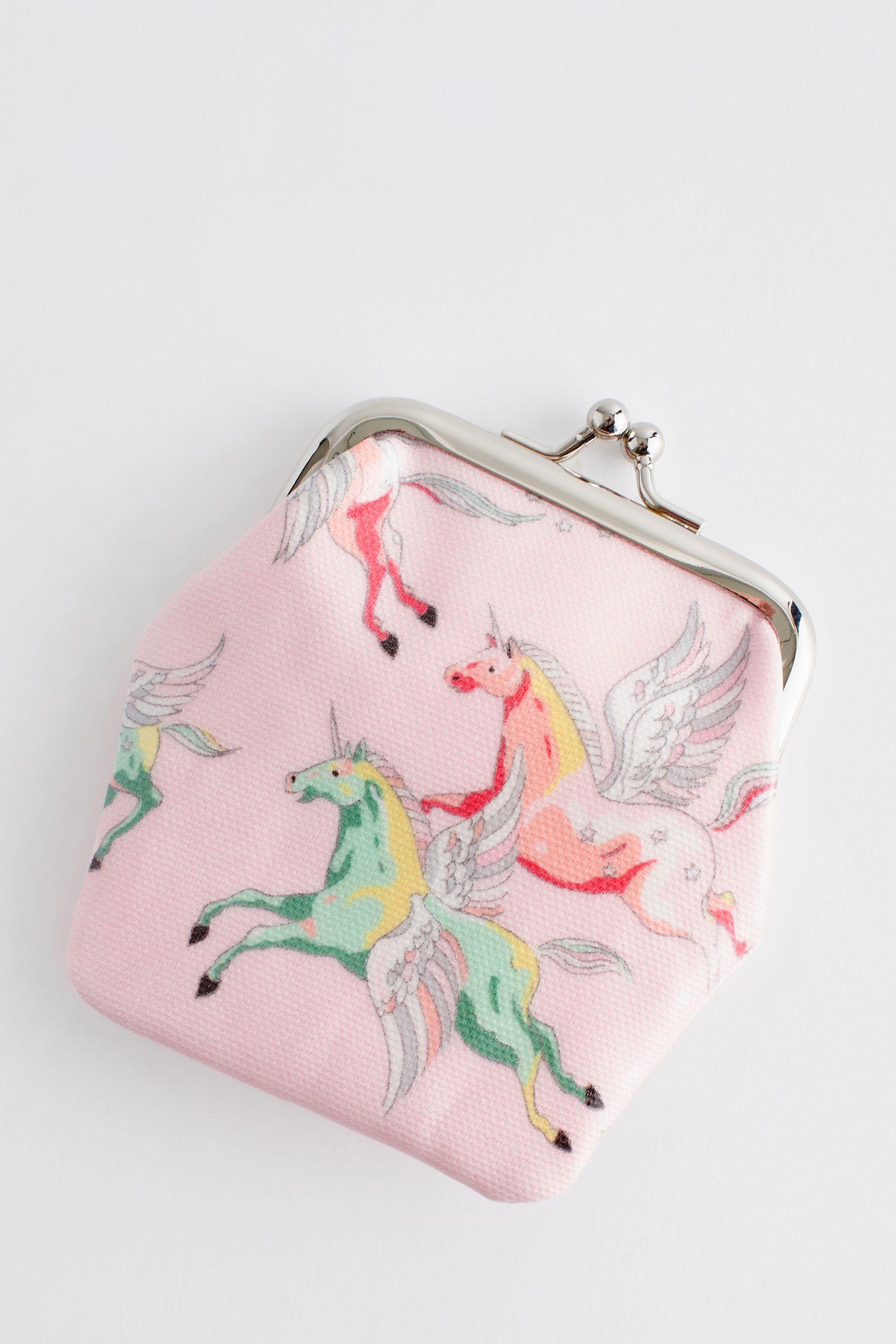 Cath Kidston Pink Unicorn Print Kids Clasp Purse