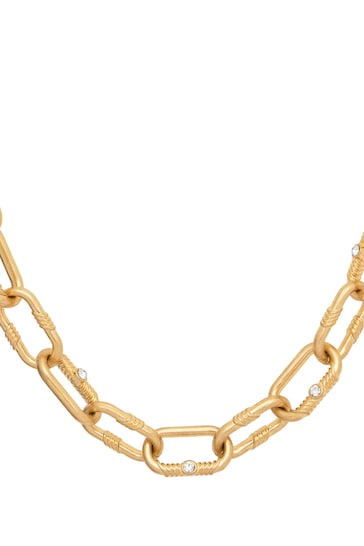 Bibi Bijoux Gold Tone 'Courage' Chunky Chain Necklace
