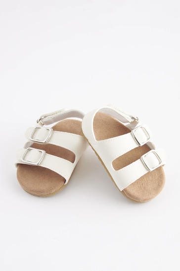Buy White Corkbed Baby Sandals (0-24mths) from the Next UK online shop