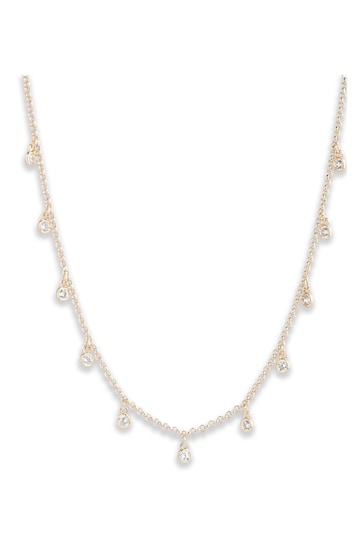 Lauren Ralph Lauren Genevieve Gold Tone & Crystal Necklace