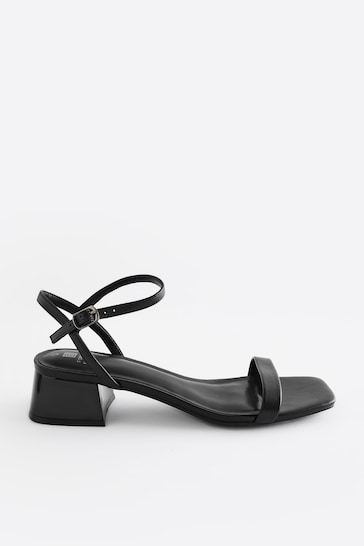 Black Forever Comfort® Low Heel Sandals