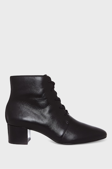 Hobbs Hetty Lace-Up Ankle Black Boots