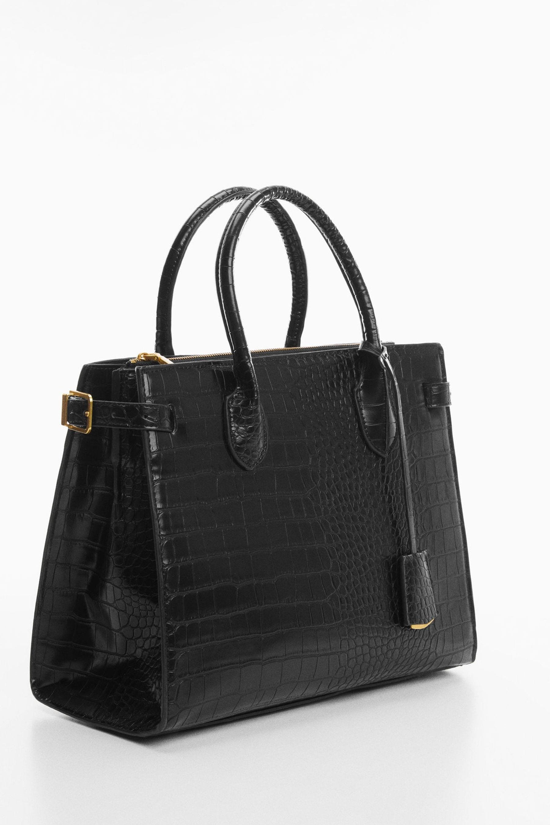 Mango crocodile bag sale