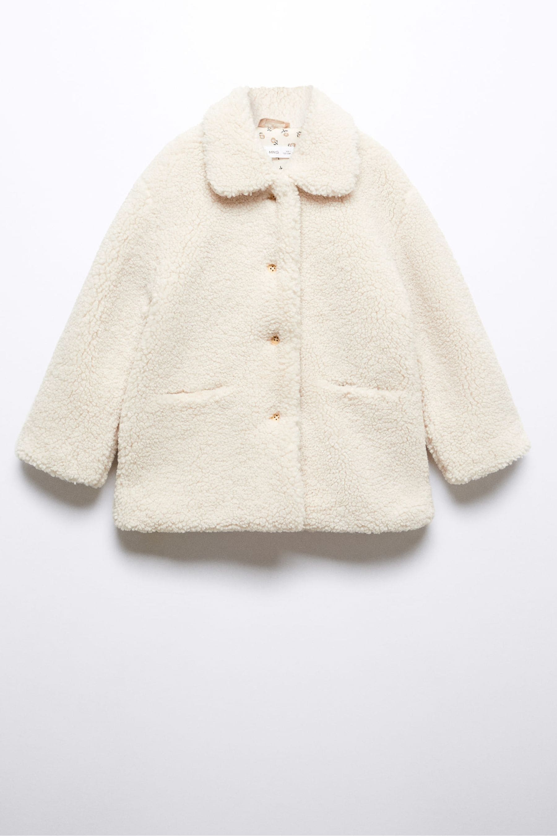 Mango cream clearance teddy coat