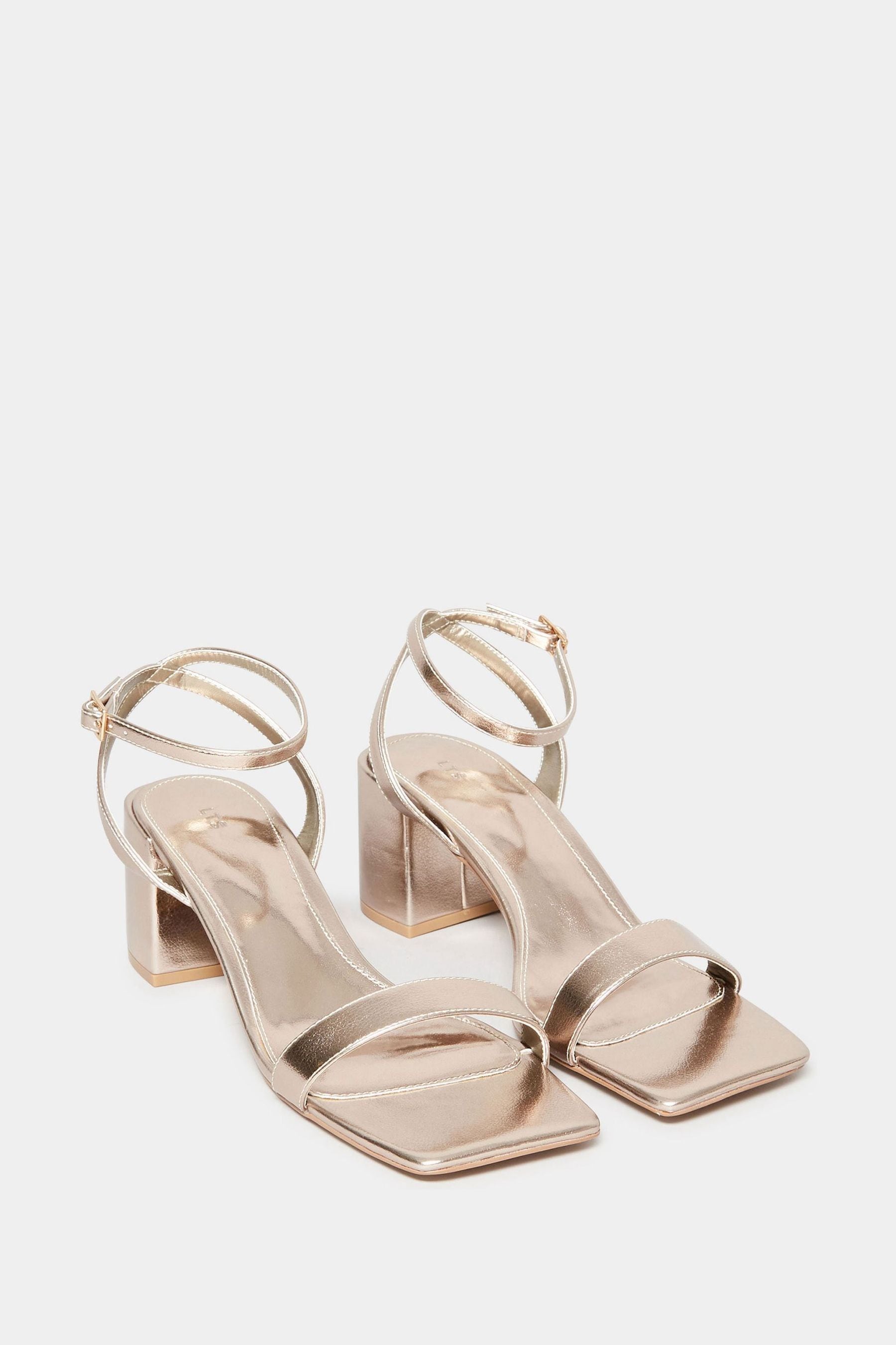 Tall gold heels clearance