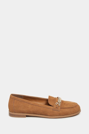 Long Tall Sally Brown Chain Loafers
