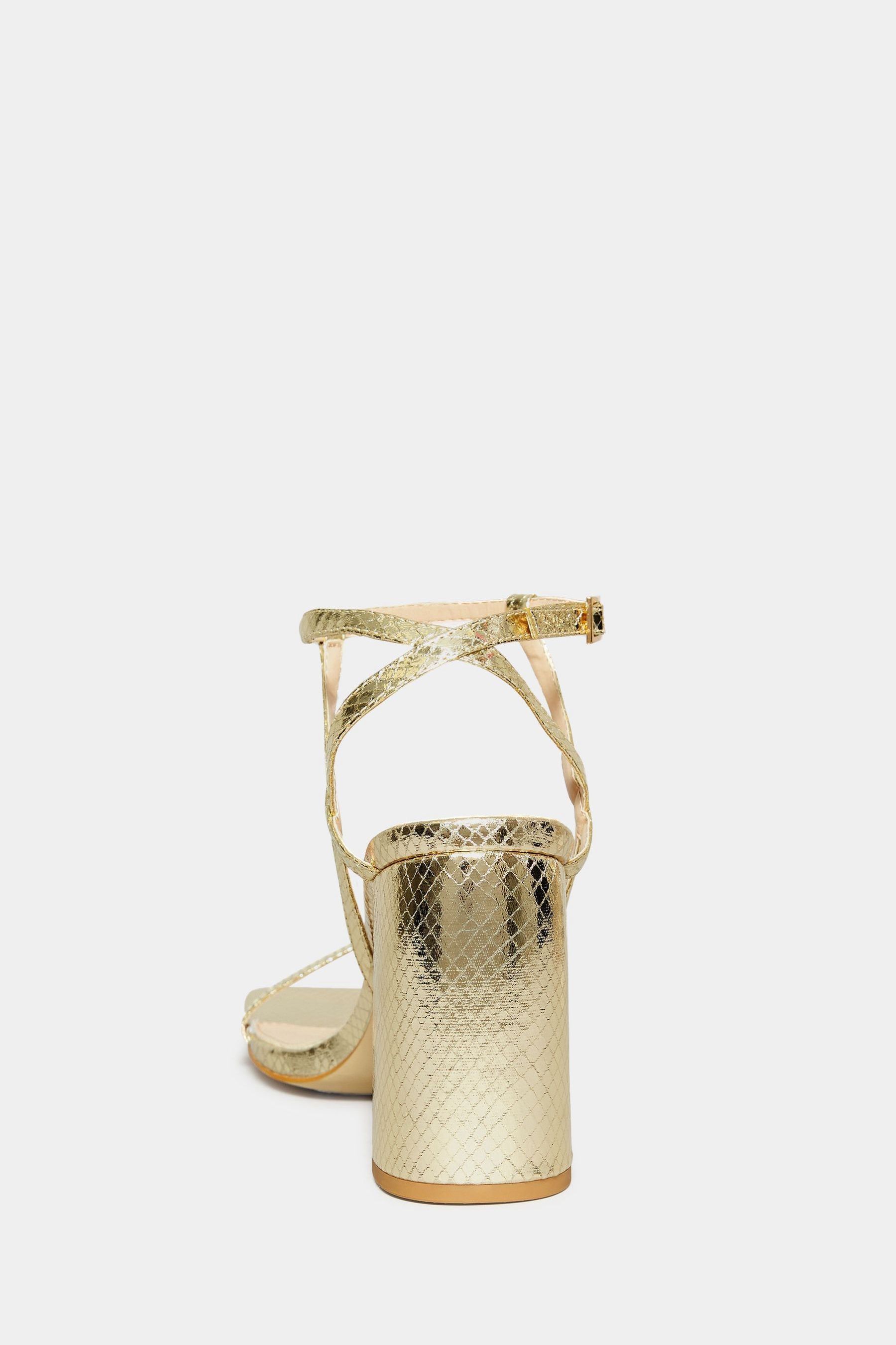 Buy Long Tall Sally Gold Block Heels from the Next UK online shop
