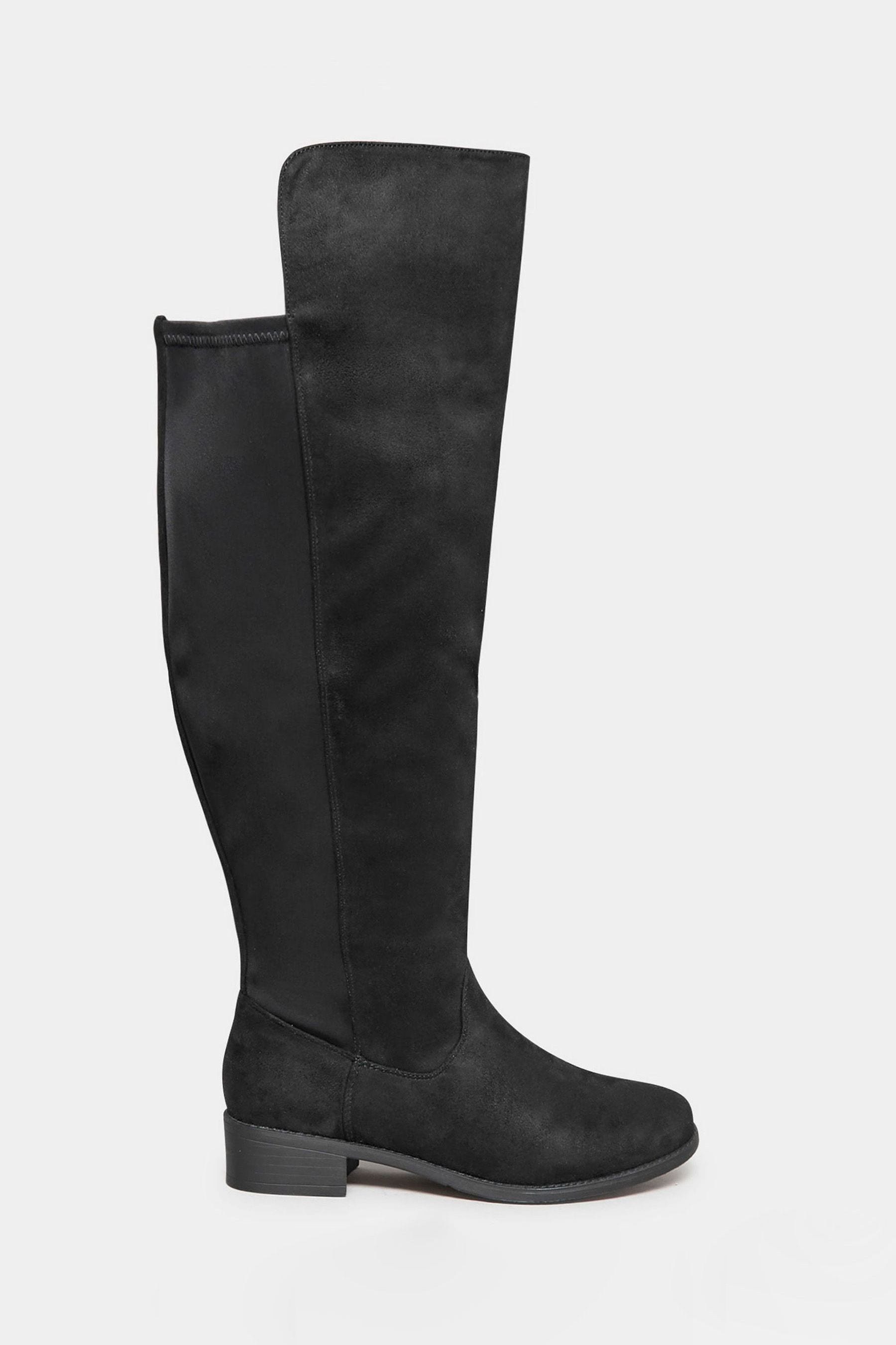 Extra wide fit over the knee boots top
