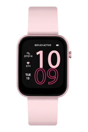 Reflex Active Pink Series 12 Pale Strap Smart Watch