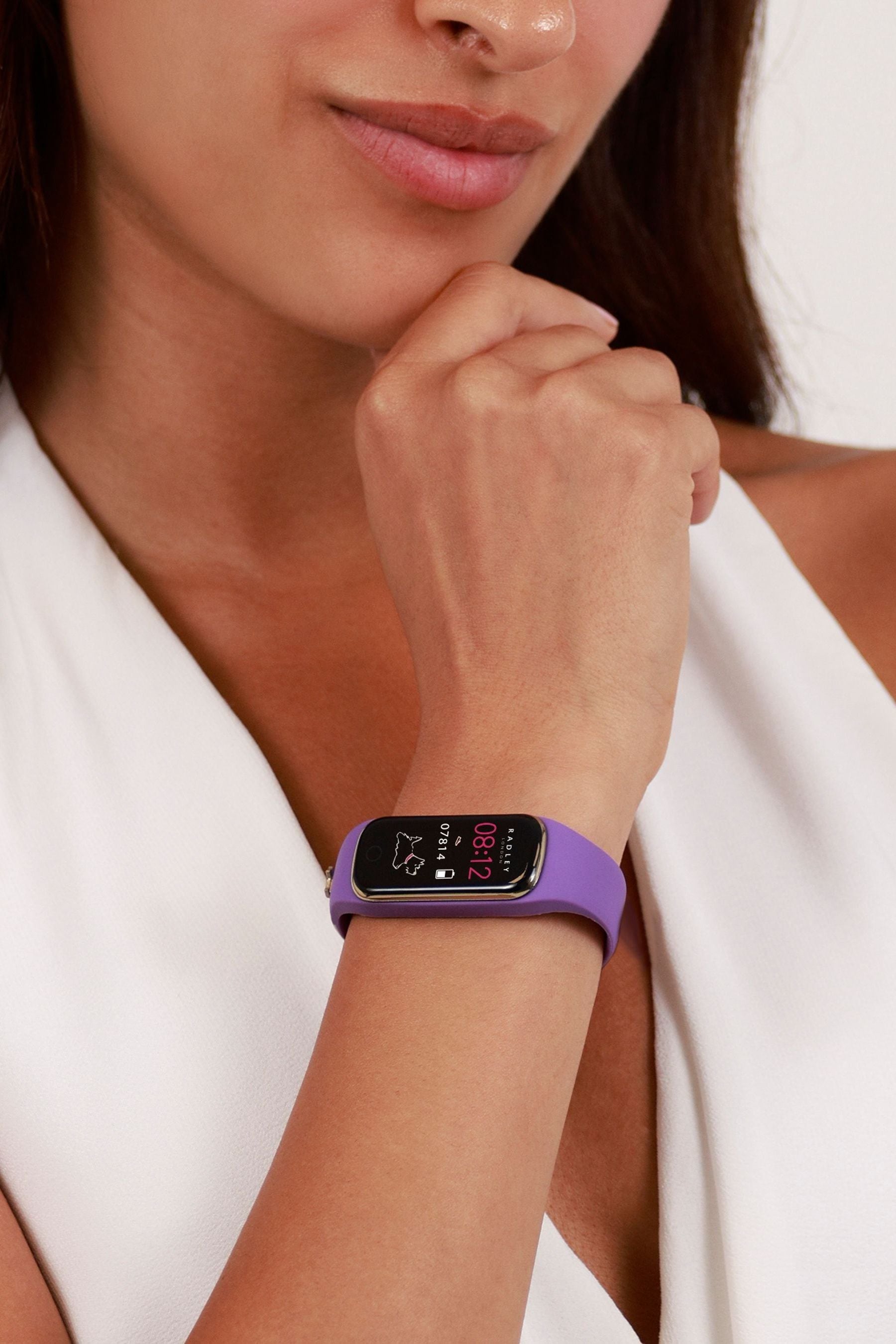 Buy Radley Ladies Purple Series 8 Amethyst Silicone Strap Smart