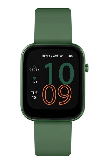 Reflex Active Green Series 12 Strap Smart Watch
