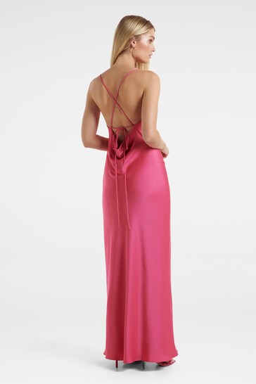Forever New Fuchsia Pink Blair Back Detail Maxi Dress