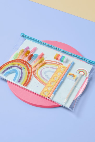 Blue Rainbow A4 Stationery Set